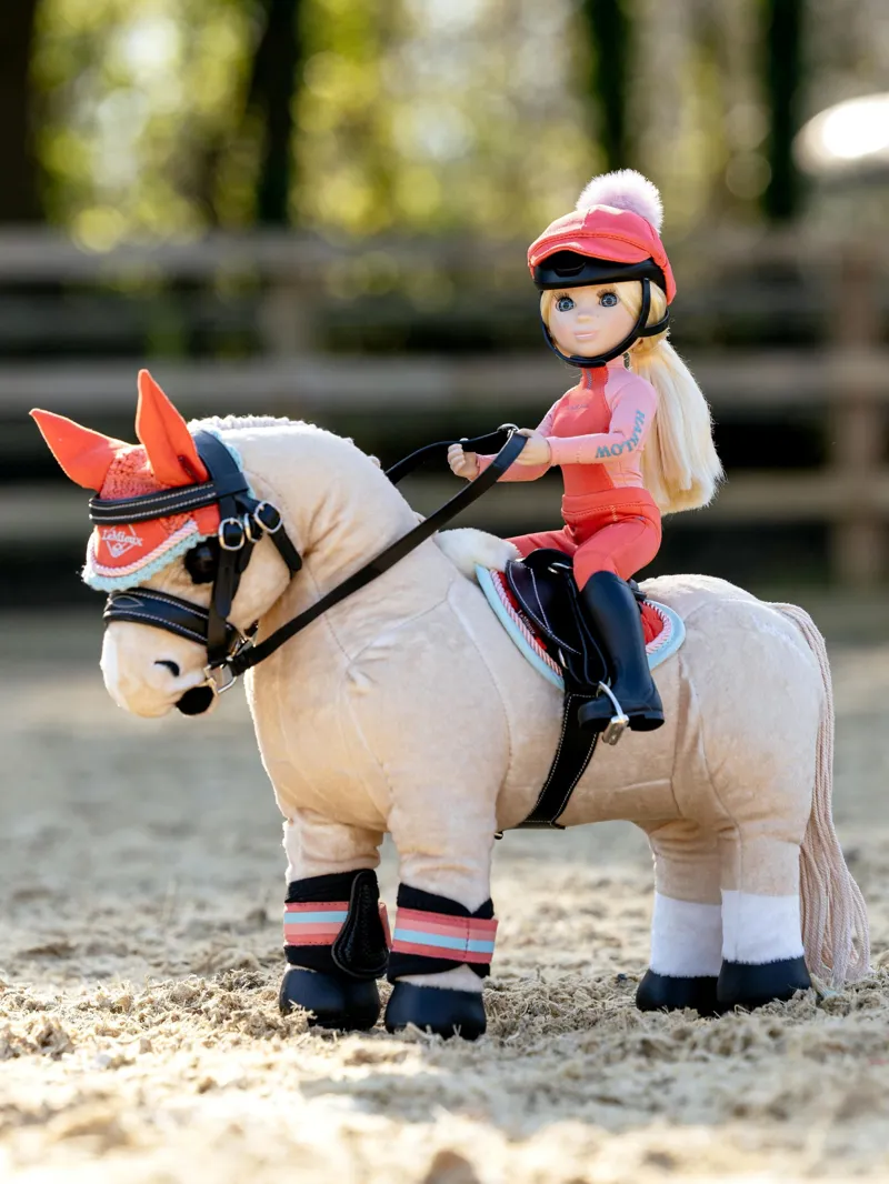 LeMieux Harlow Toy Pony Pad - Coral Crush-1