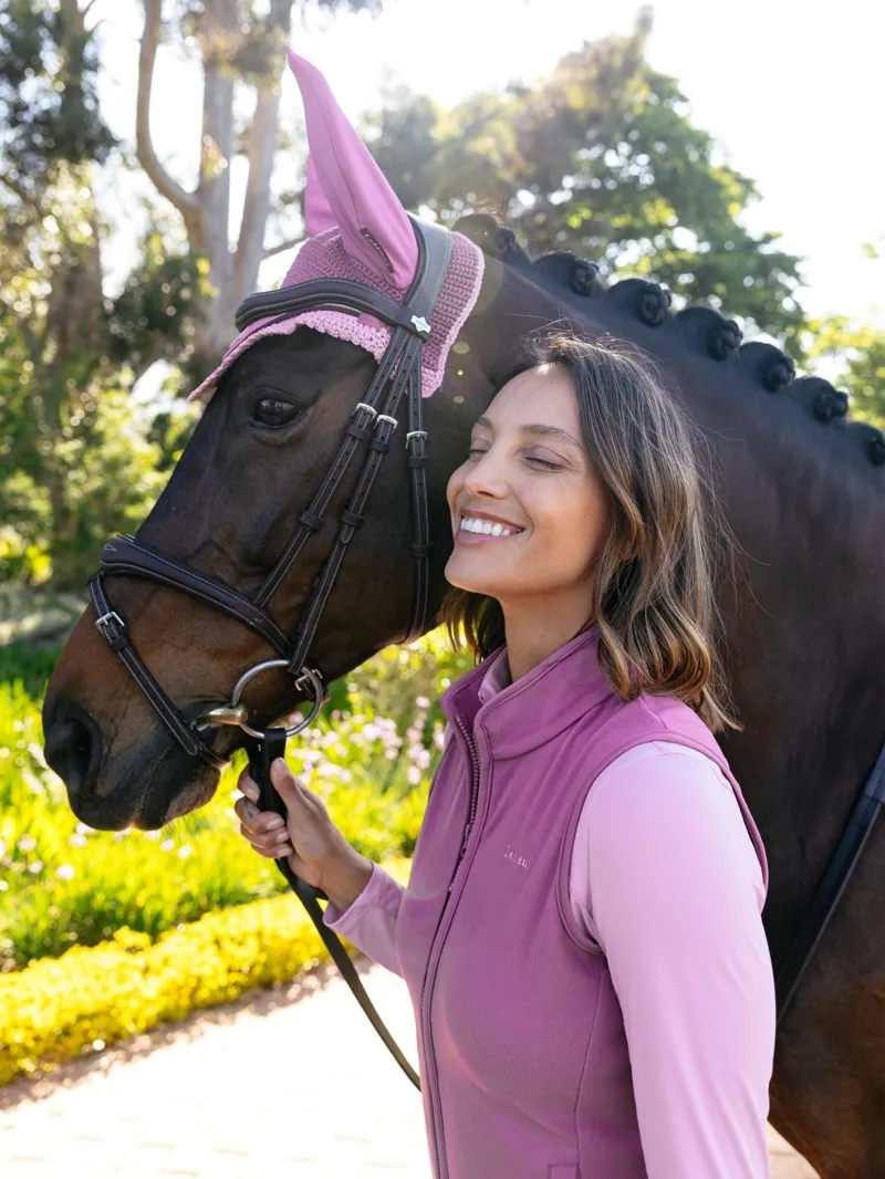 LeMieux Roberta Fleece Gilet - Mallow-3