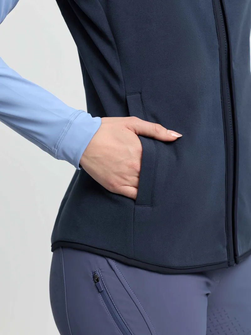 LeMieux Roberta Fleece Gilet - Navy-3