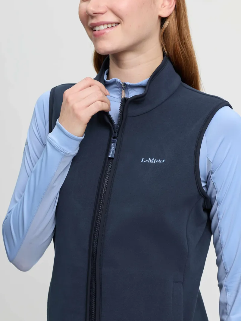 LeMieux Roberta Fleece Gilet - Navy-2