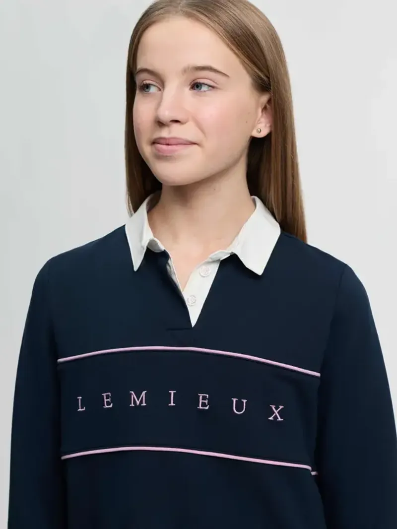 LeMieux Young Rider Riley Rugby Shirt - Navy-5