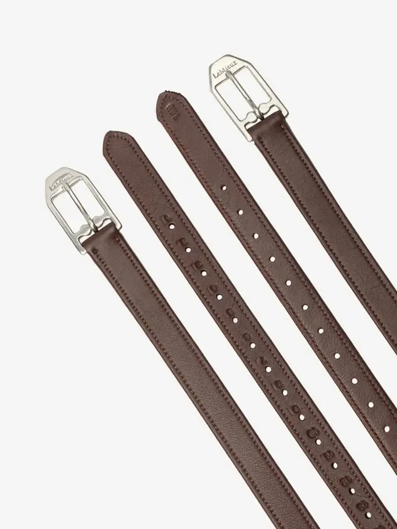 LeMieux Arika Stirrup Leather - Havana-1