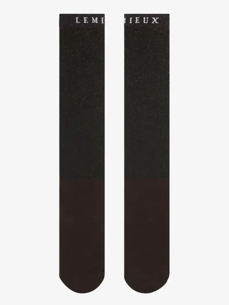 LeMieux Brilliance Competition Sock - Espresso Medium-1