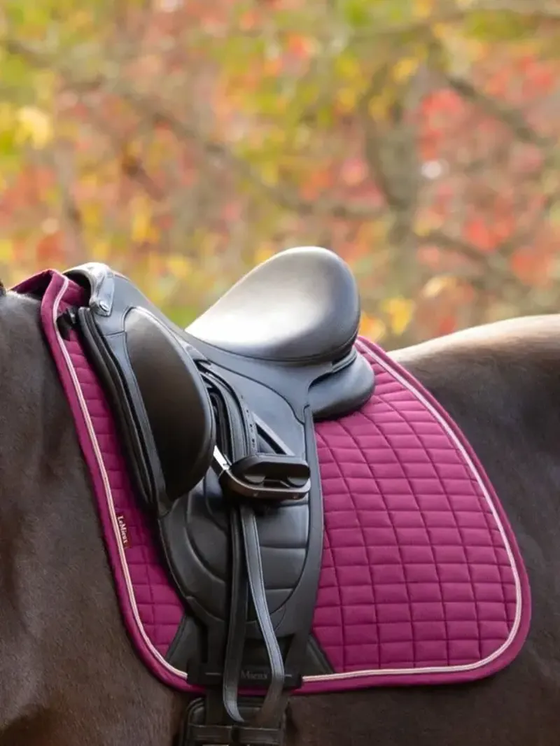 LeMieux Suede Dressage Square - Blackberry Large-3