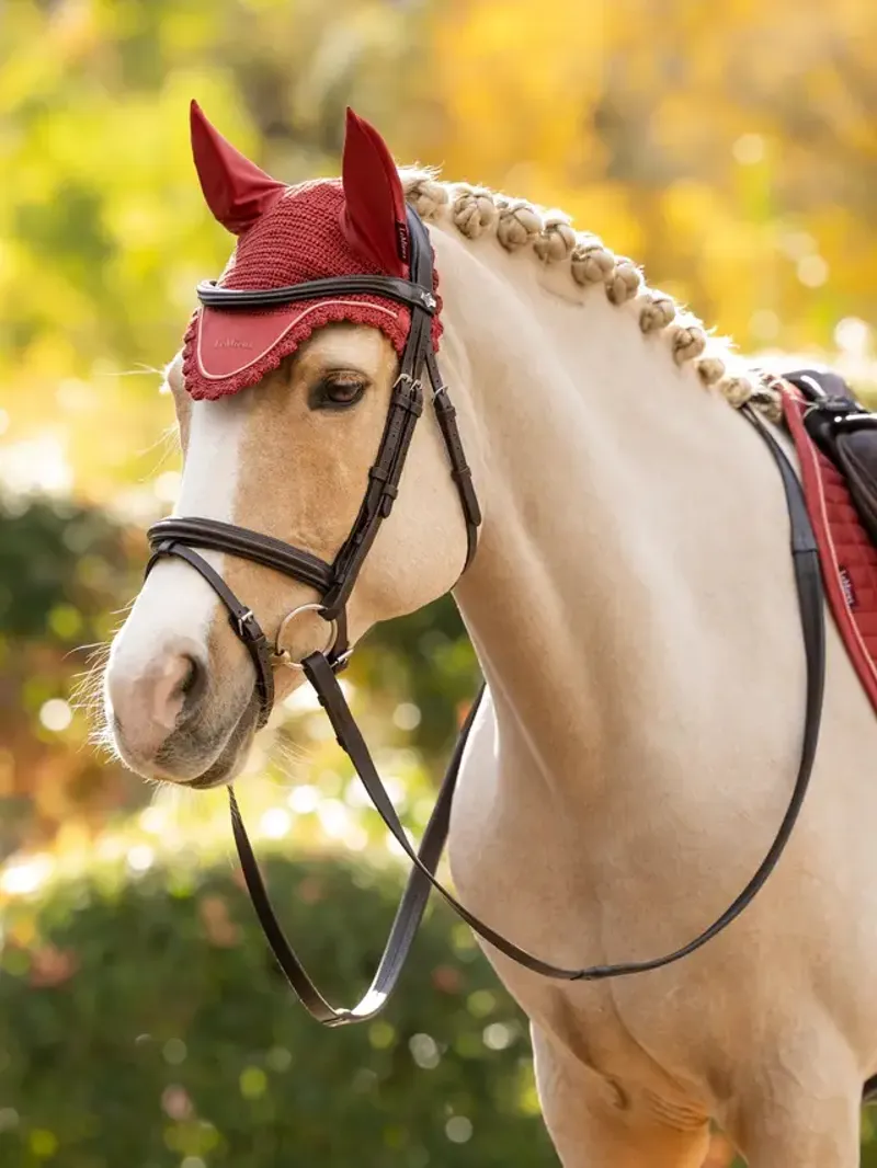 LeMieux Classic Fly Hood - Russet Large-1