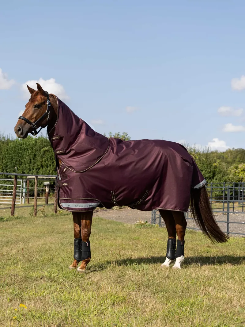 LeMieux Arika Ripstop 0g Turnout Rug - Bramble