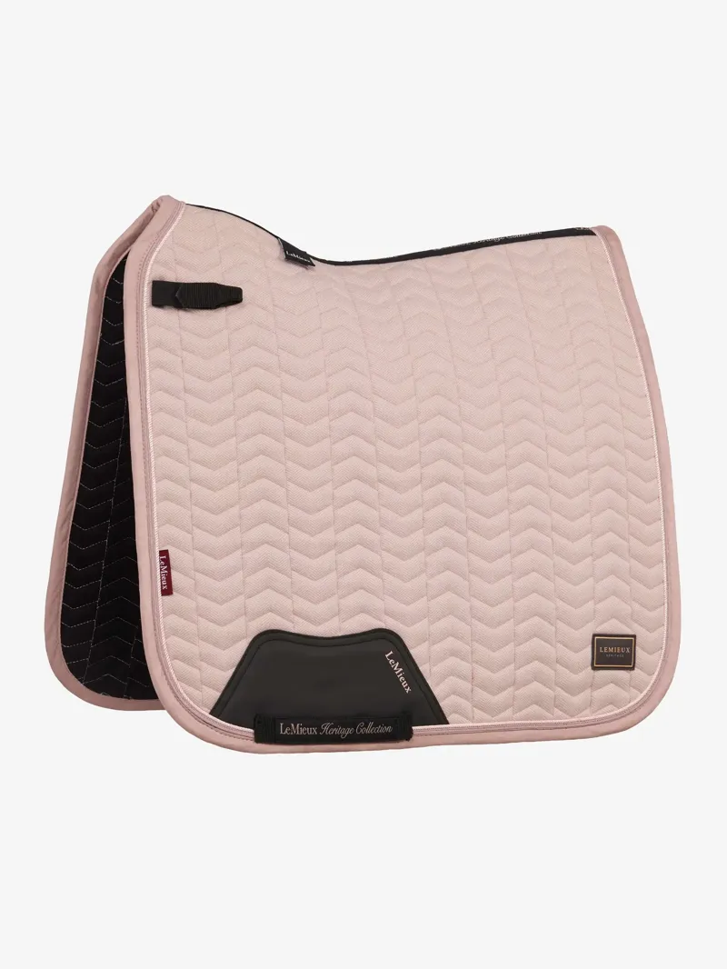 LeMieux Heritage Herringbone Dressage Square - Wild Rose Large-1