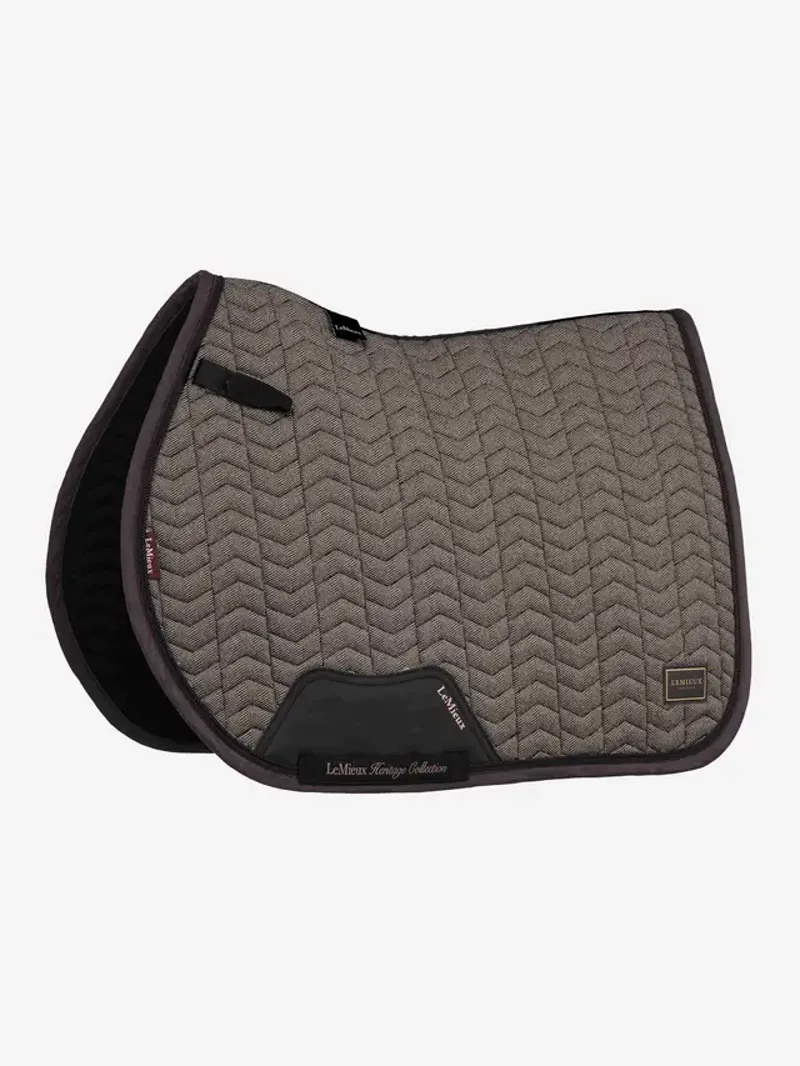 LeMieux Heritage Herringbone Jump Square - Cocoa-1