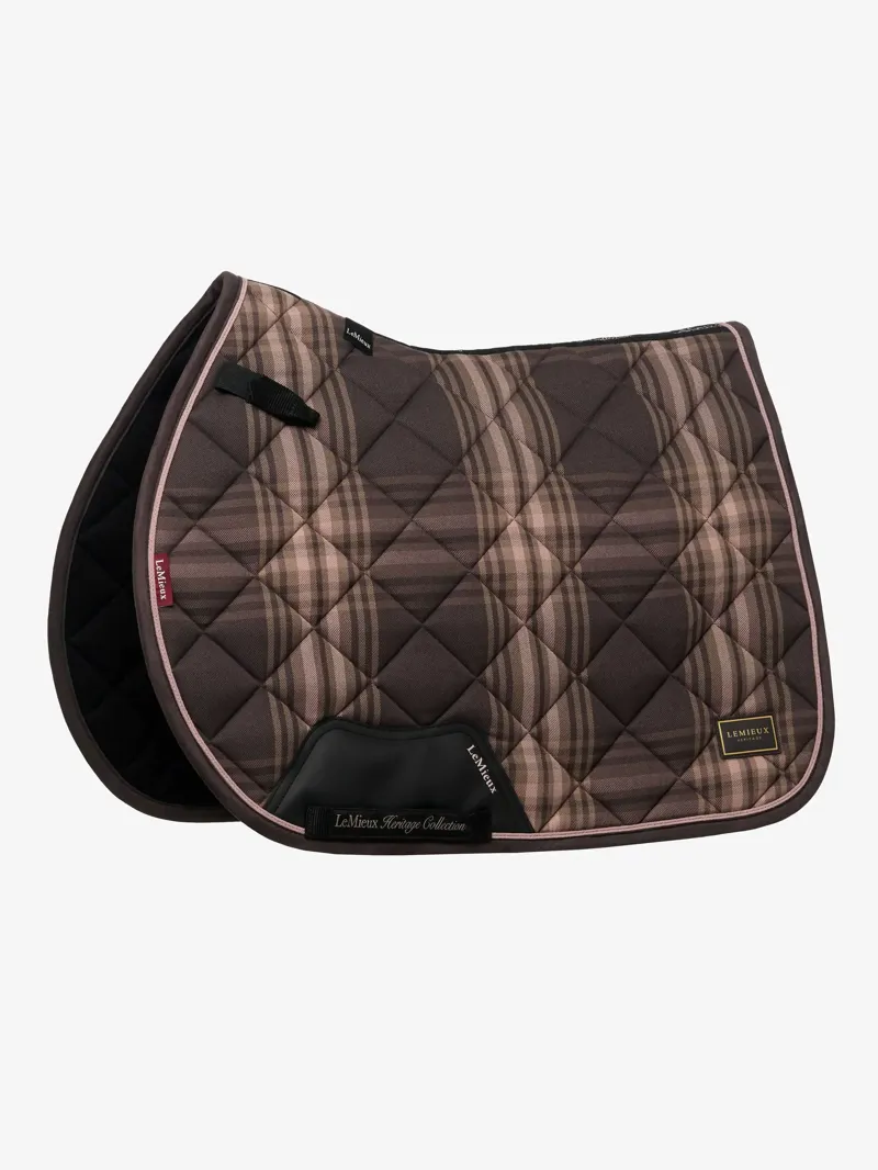 LeMieux Heritage Check Jump Square - Cocoa-1
