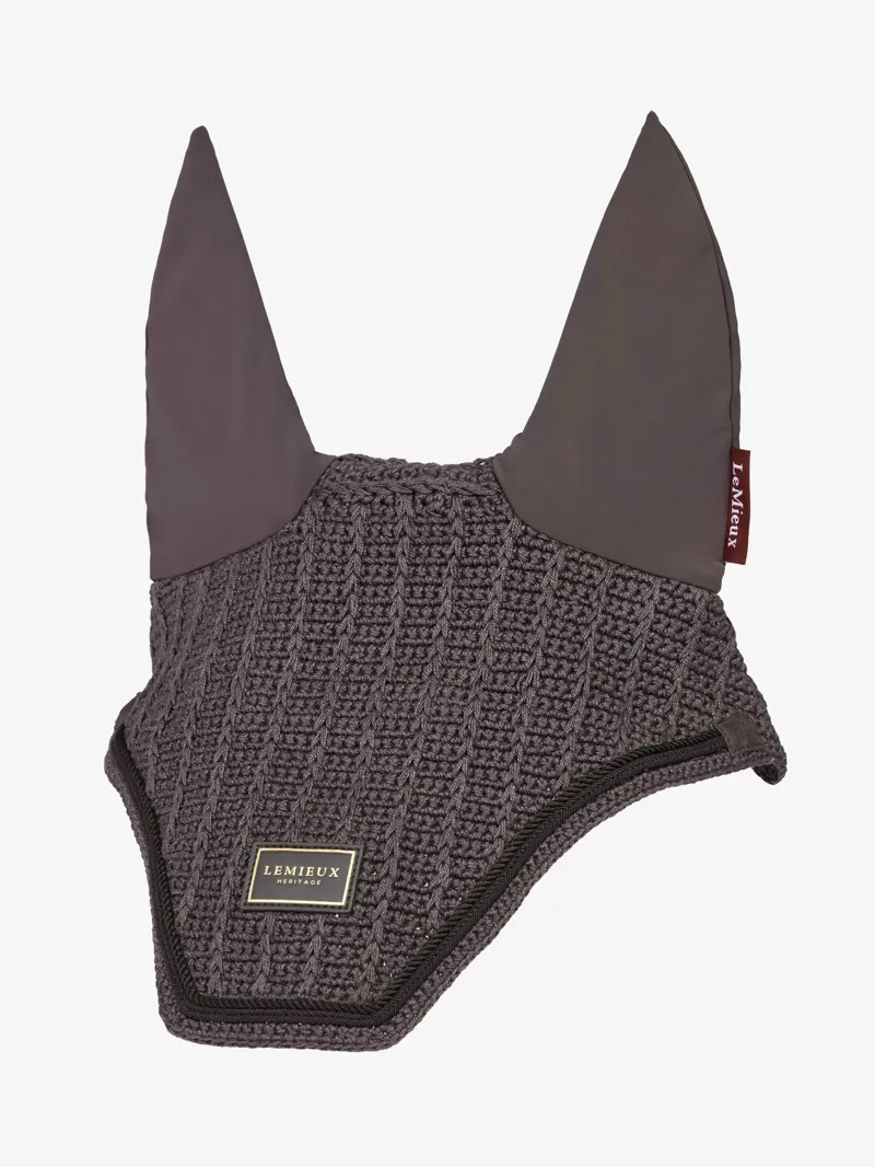 LeMieux Heritage Fly Hood - Cocoa Large-1