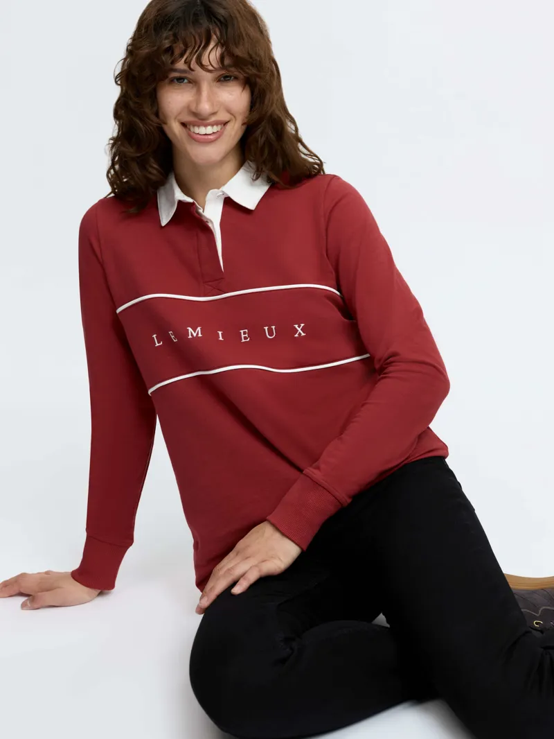 LeMieux Rochelle Rugby Shirt - Russet-3