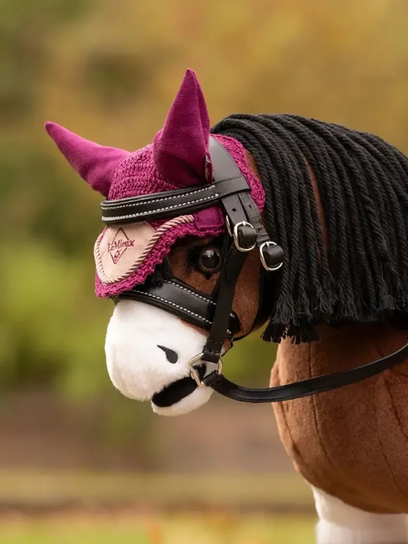 LeMieux Toy Pony Fly Hood - Blackberry-1