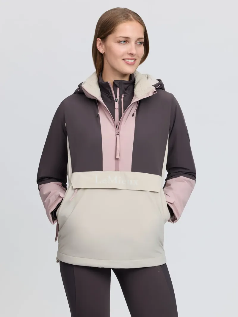 LeMieux Phoebe Half Zip Waterproof Anorak - Wild Rose