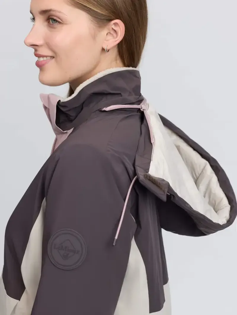 LeMieux Phoebe Half Zip Waterproof Anorak - Wild Rose-3