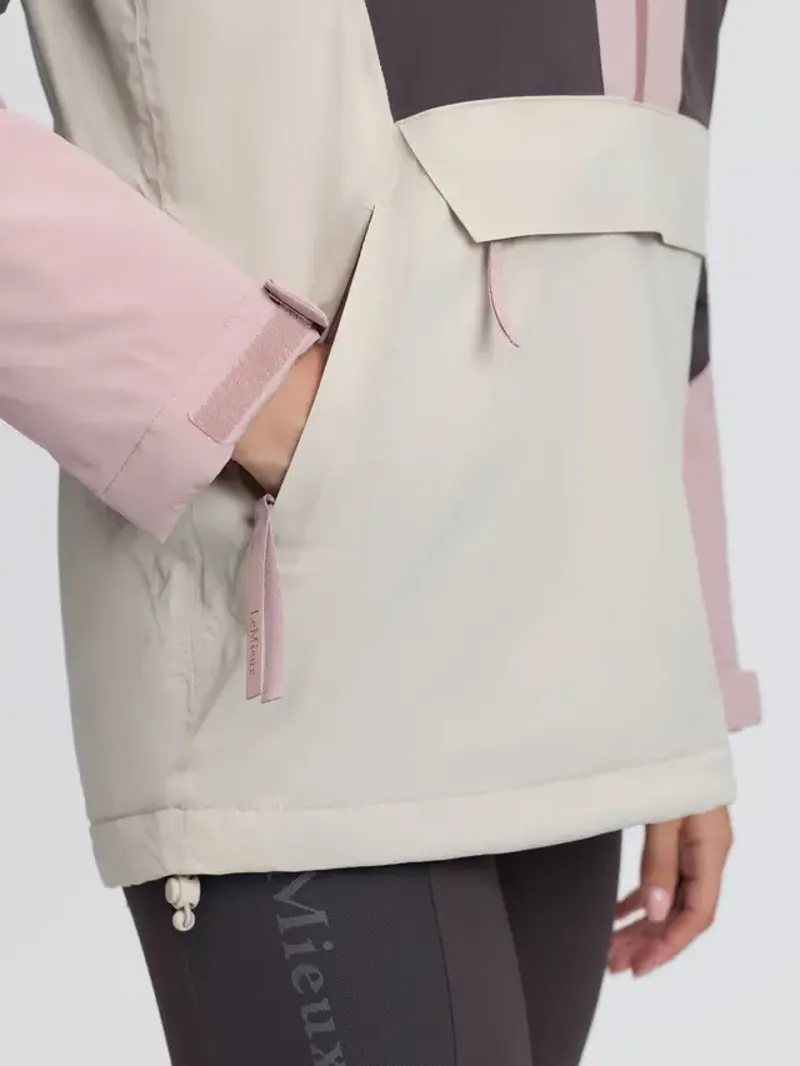 LeMieux Phoebe Half Zip Waterproof Anorak - Wild Rose-6