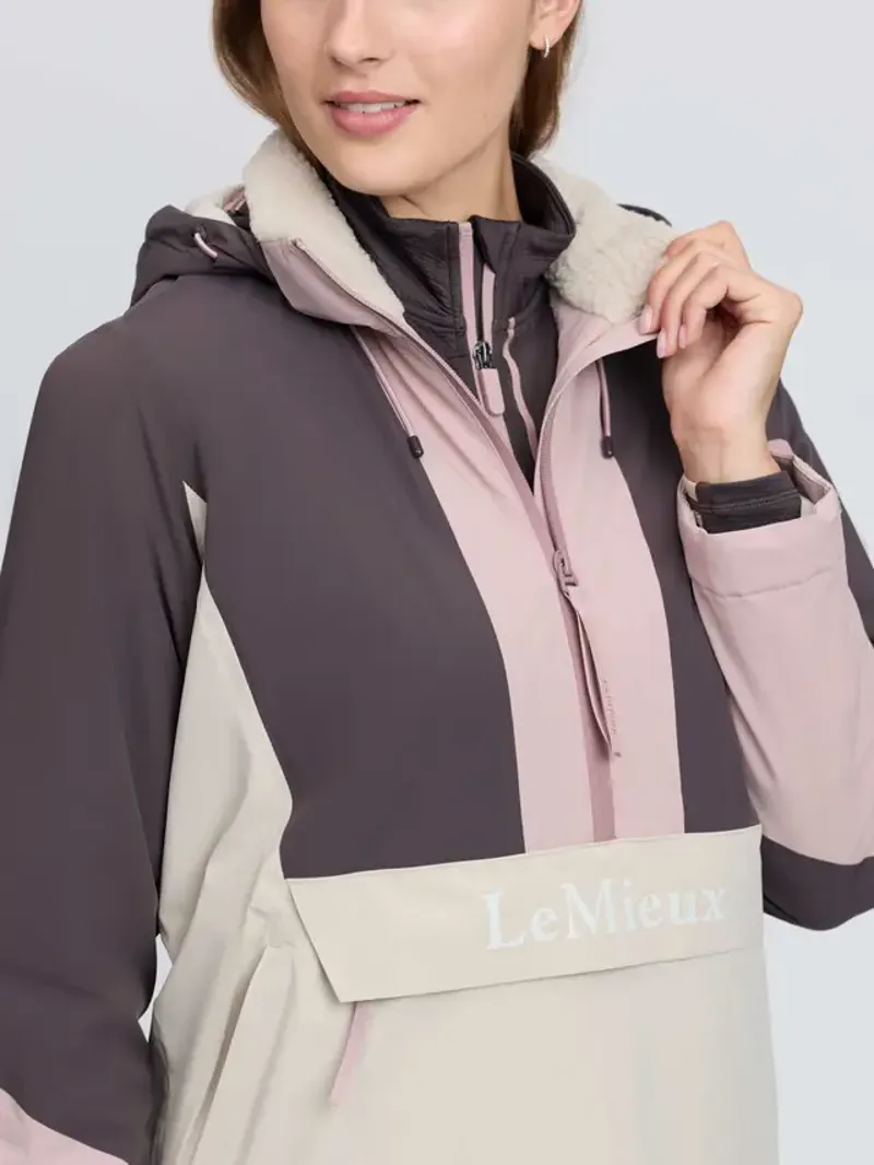 LeMieux Phoebe Half Zip Waterproof Anorak - Wild Rose-4