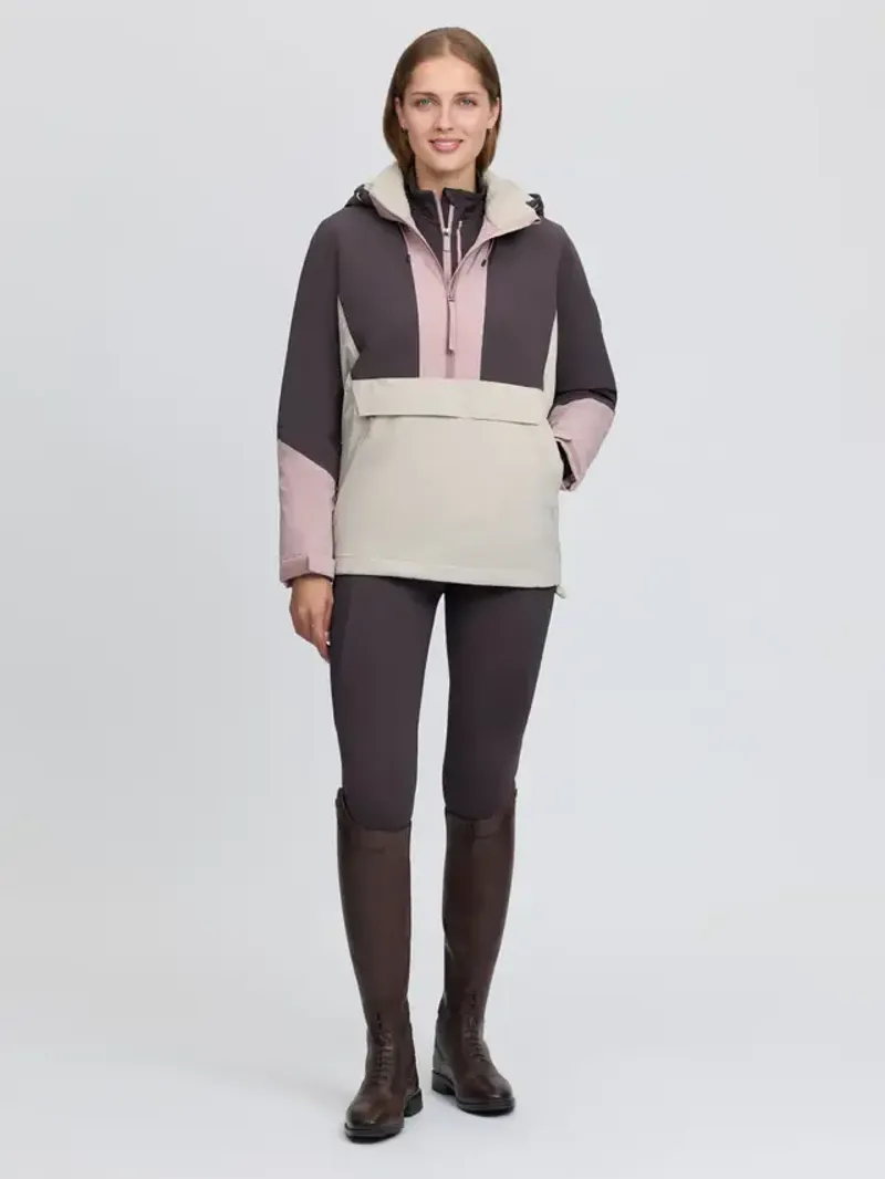 LeMieux Phoebe Half Zip Waterproof Anorak - Wild Rose-7