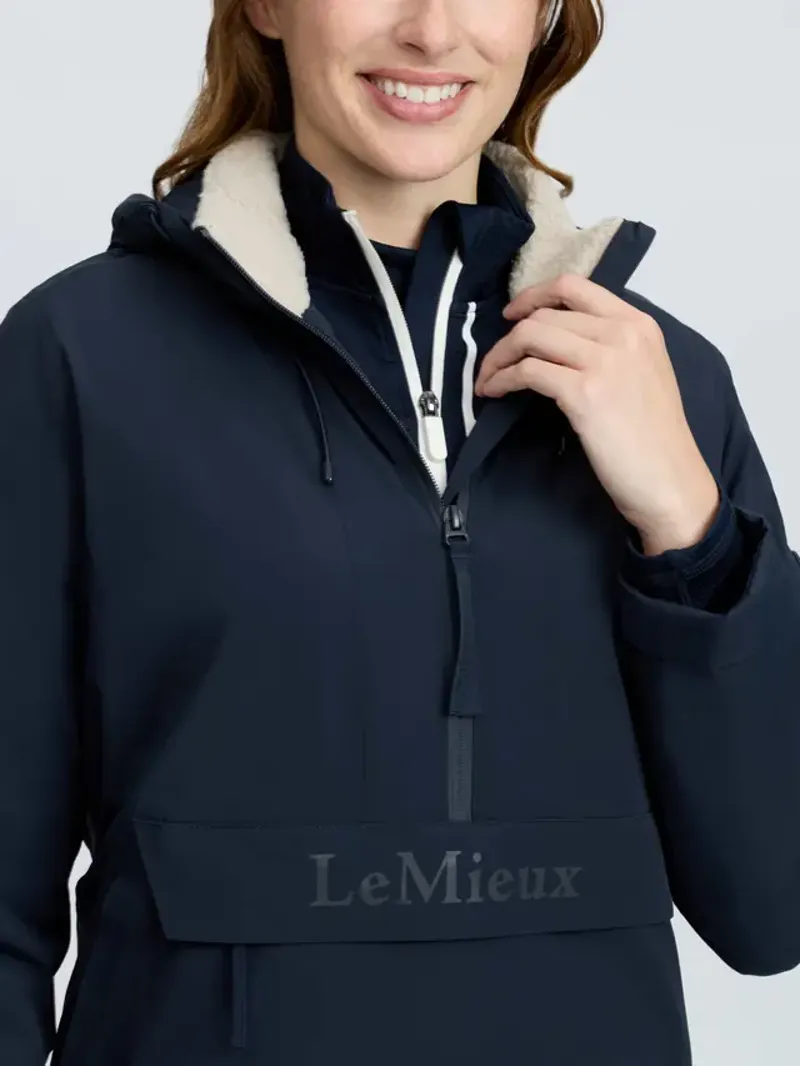 LeMieux Phoebe Half Zip Waterproof Anorak - Navy-4