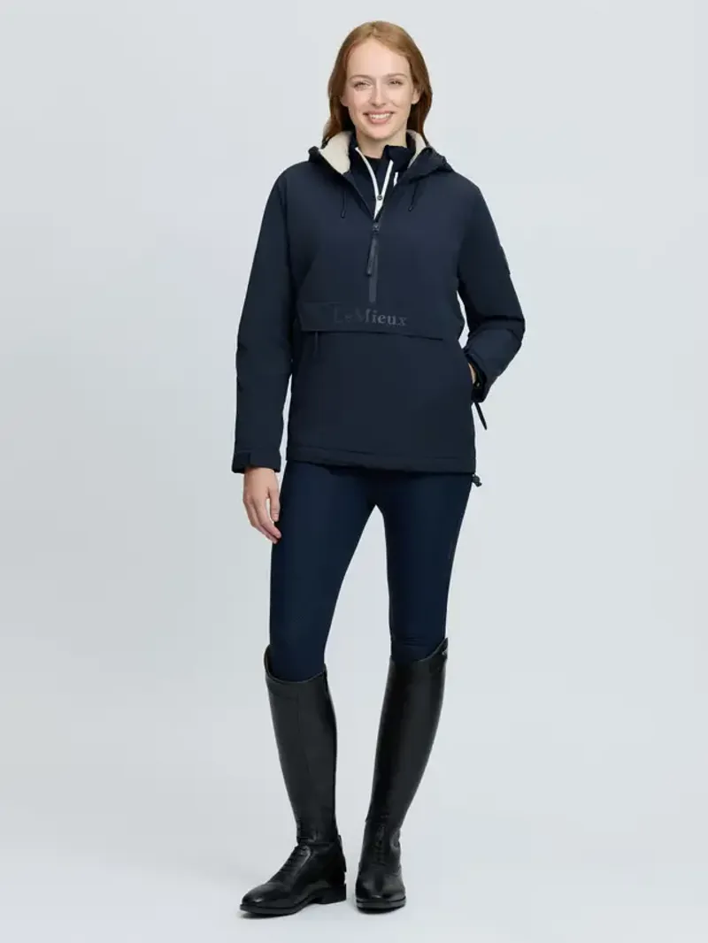 LeMieux Phoebe Half Zip Waterproof Anorak - Navy-6