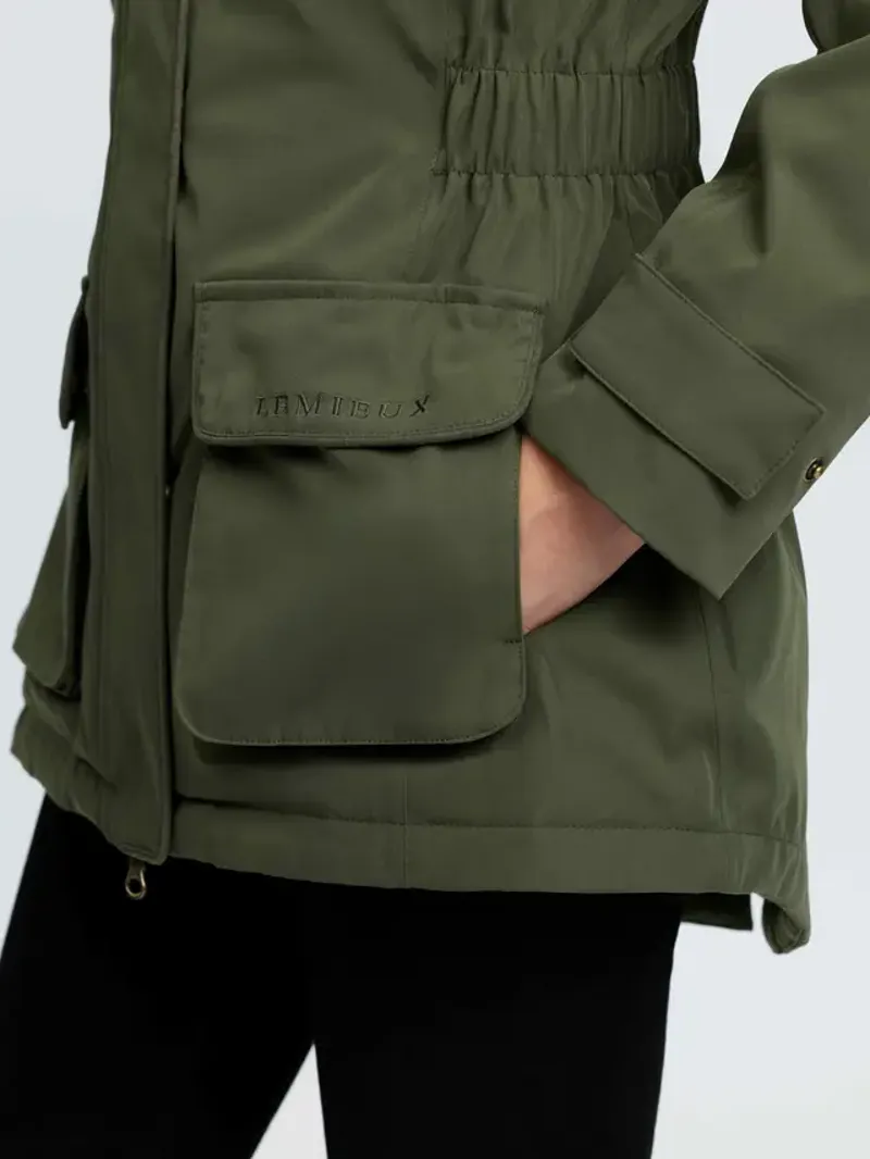 LeMieux Heritage Beatrice Waterproof Coat - Olive-3