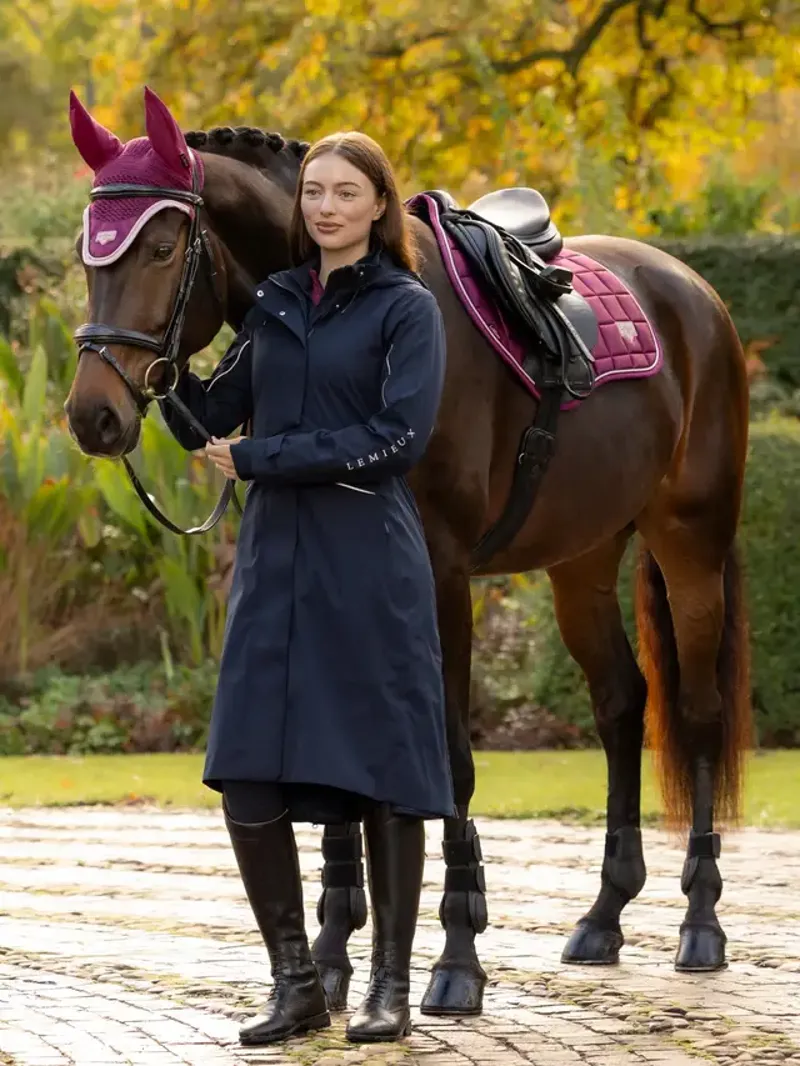 LeMieux Stormwear Performance Riding Coat - Navy-1