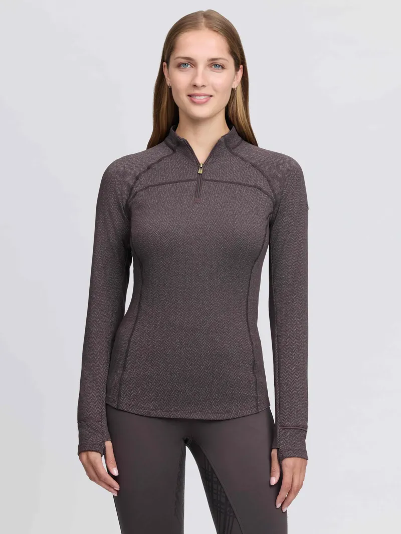 LeMieux Heritage Herringbone Base Layer - Cocoa
