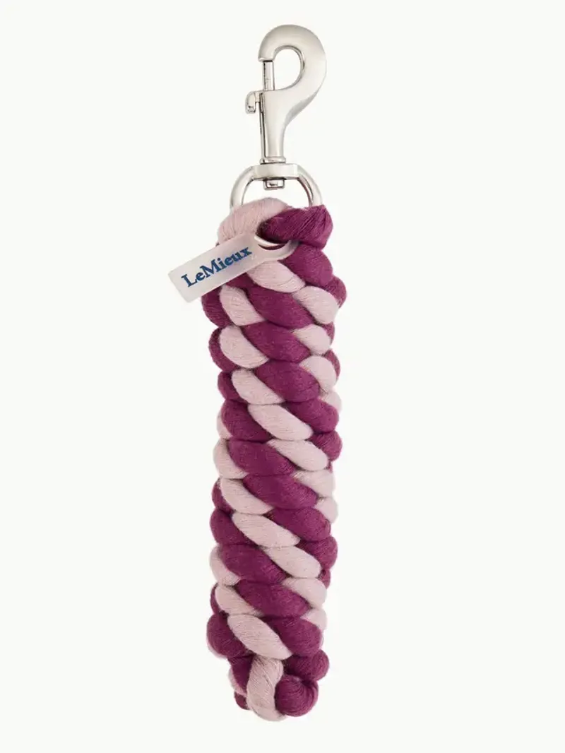 LeMieux Polycotton Leadrope - Blackberry/Wild Rose