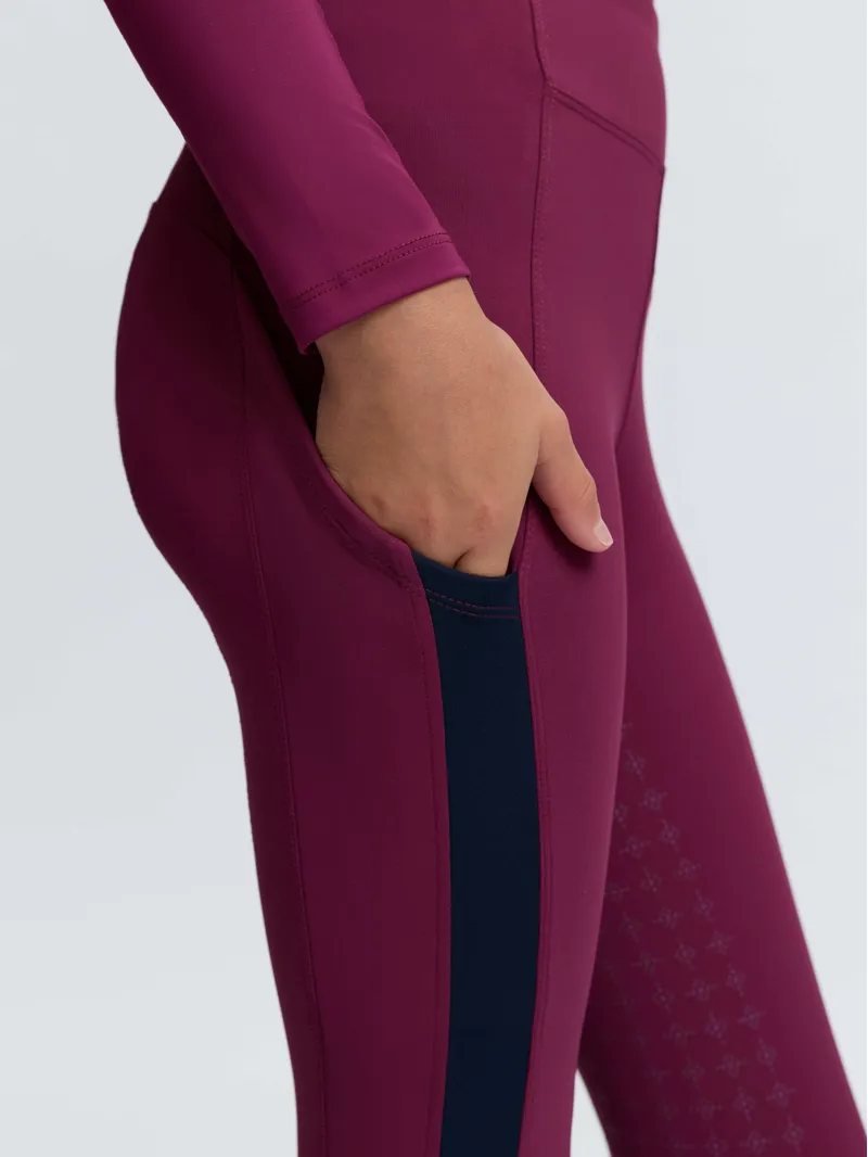 LeMieux Young Rider Orla Pull Ons - Blackberry-4