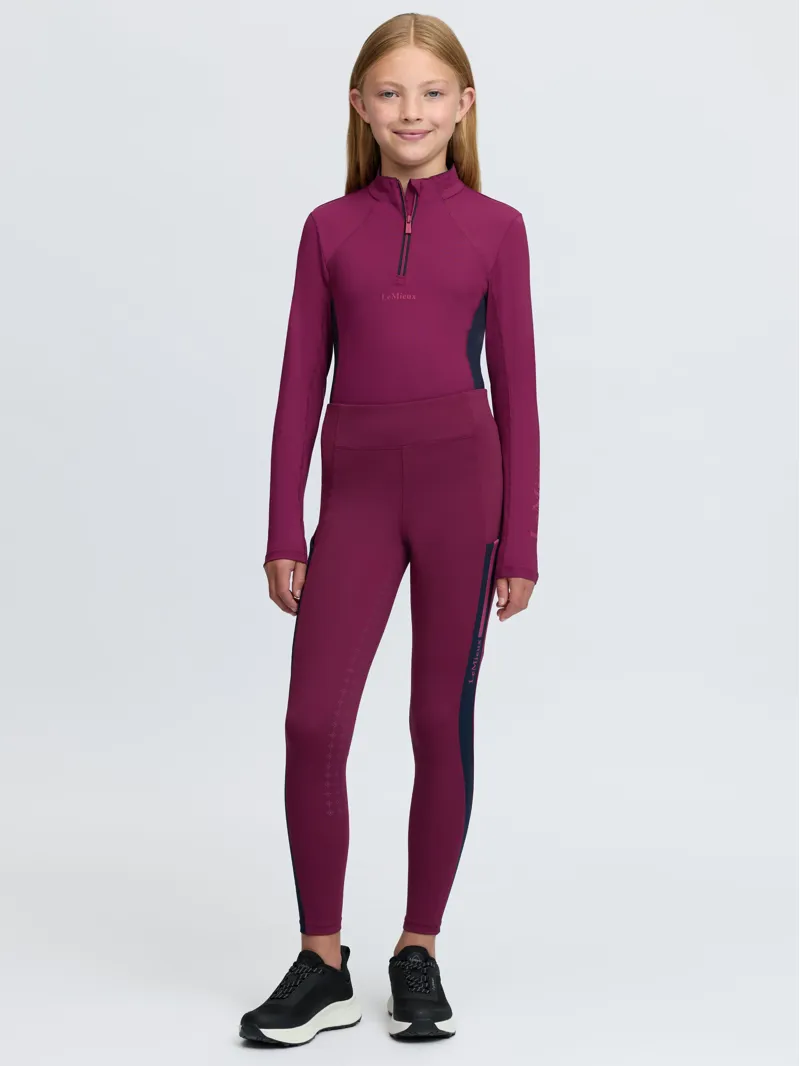 LeMieux Young Rider Orla Pull Ons - Blackberry-5
