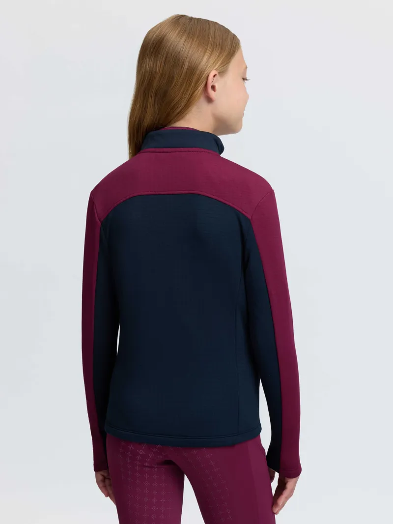 LeMieux Young Rider Bethany Fleece Zip Through - Blackberry-1