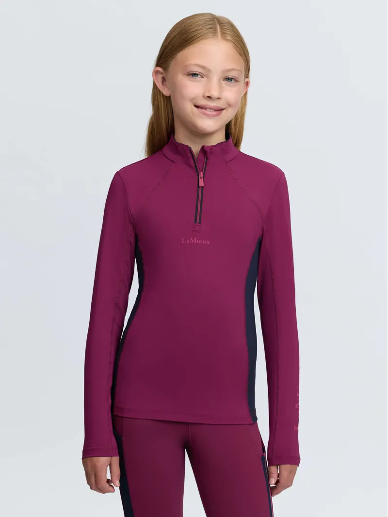 LeMieux Young Rider Classique Base Layer - Blackberry