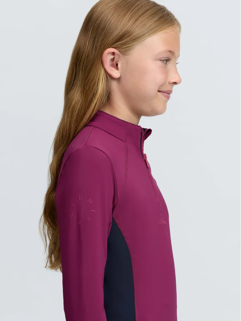 LeMieux Young Rider Classique Base Layer - Blackberry-3