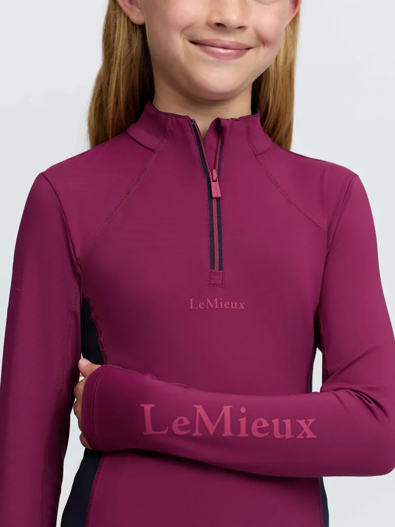 LeMieux Young Rider Classique Base Layer - Blackberry-4