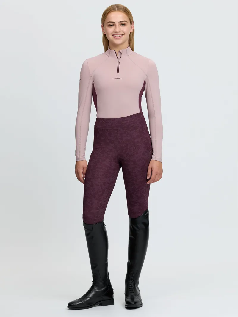 LeMieux Young Rider Classique Base Layer - Wild Rose-3