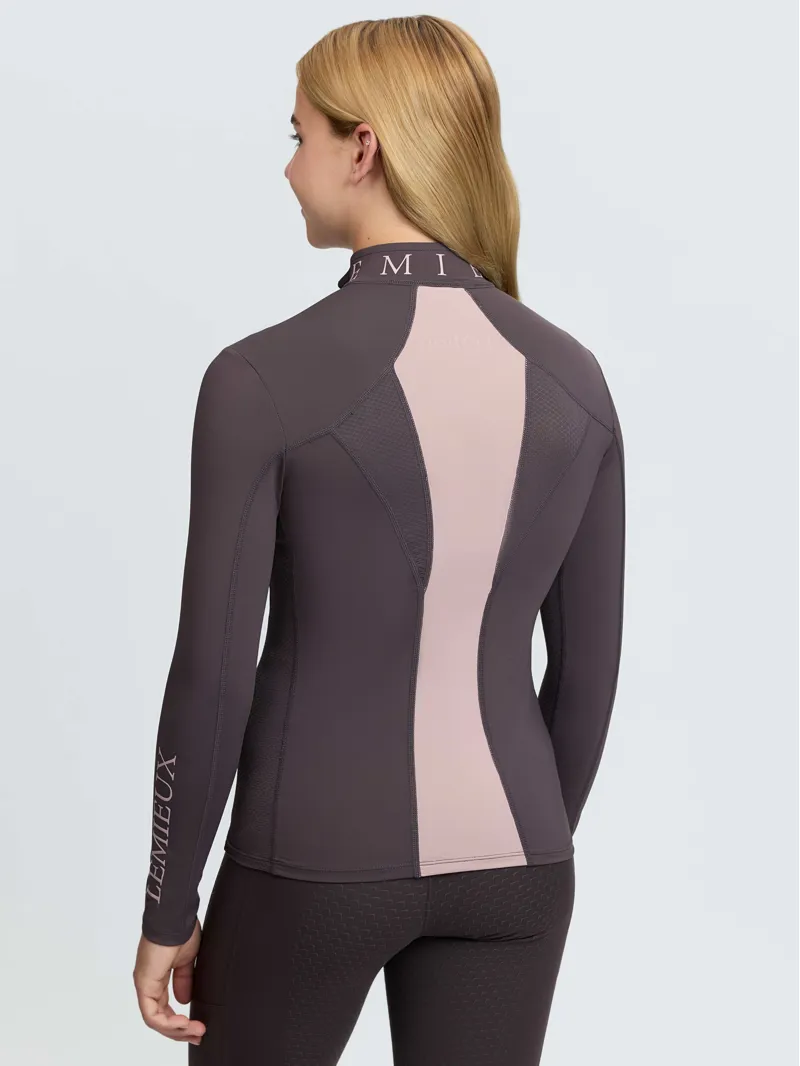 LeMieux Young Rider Mia Mesh Base Layer - Cocoa-1