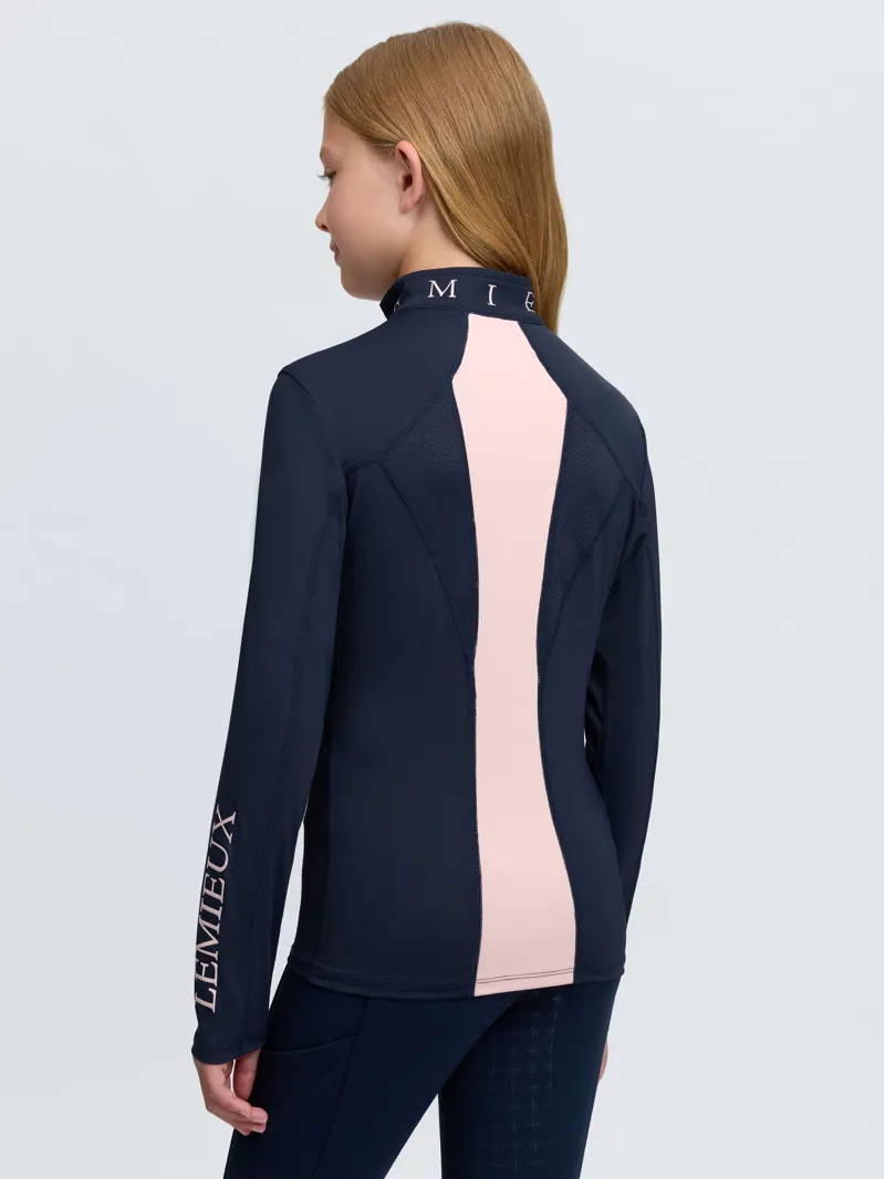 LeMieux Young Rider Mia Mesh Base Layer - Navy-1