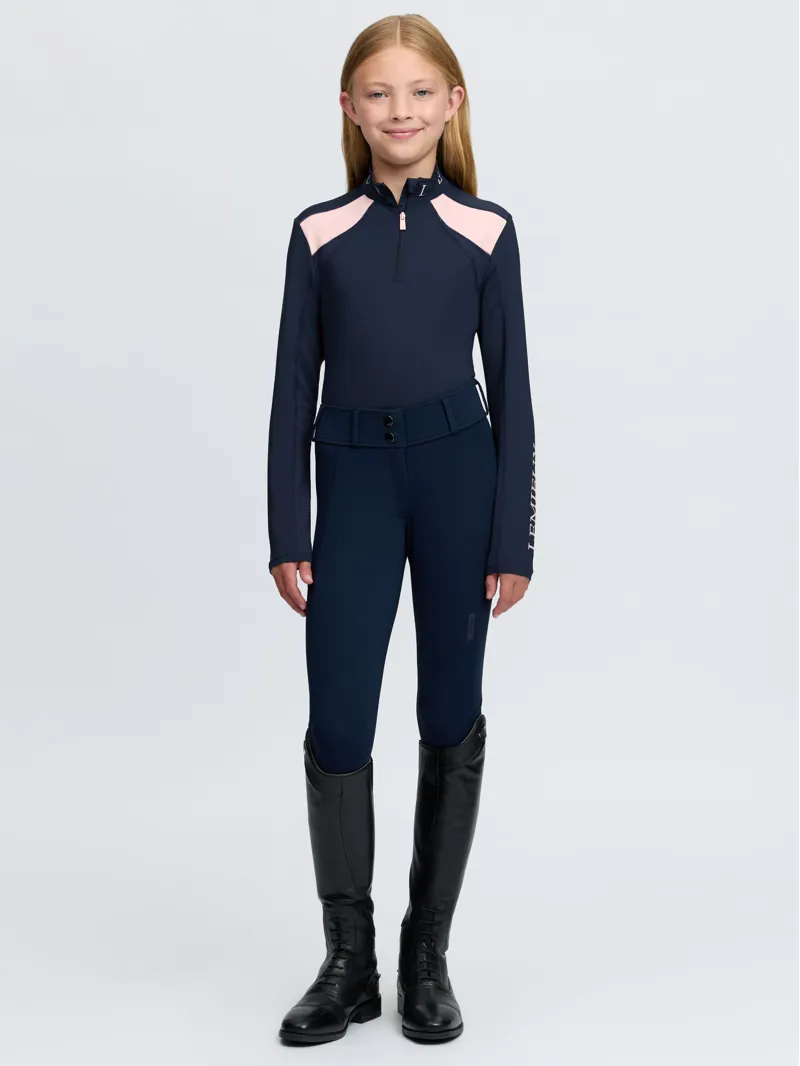 LeMieux Young Rider Mia Mesh Base Layer - Navy-3