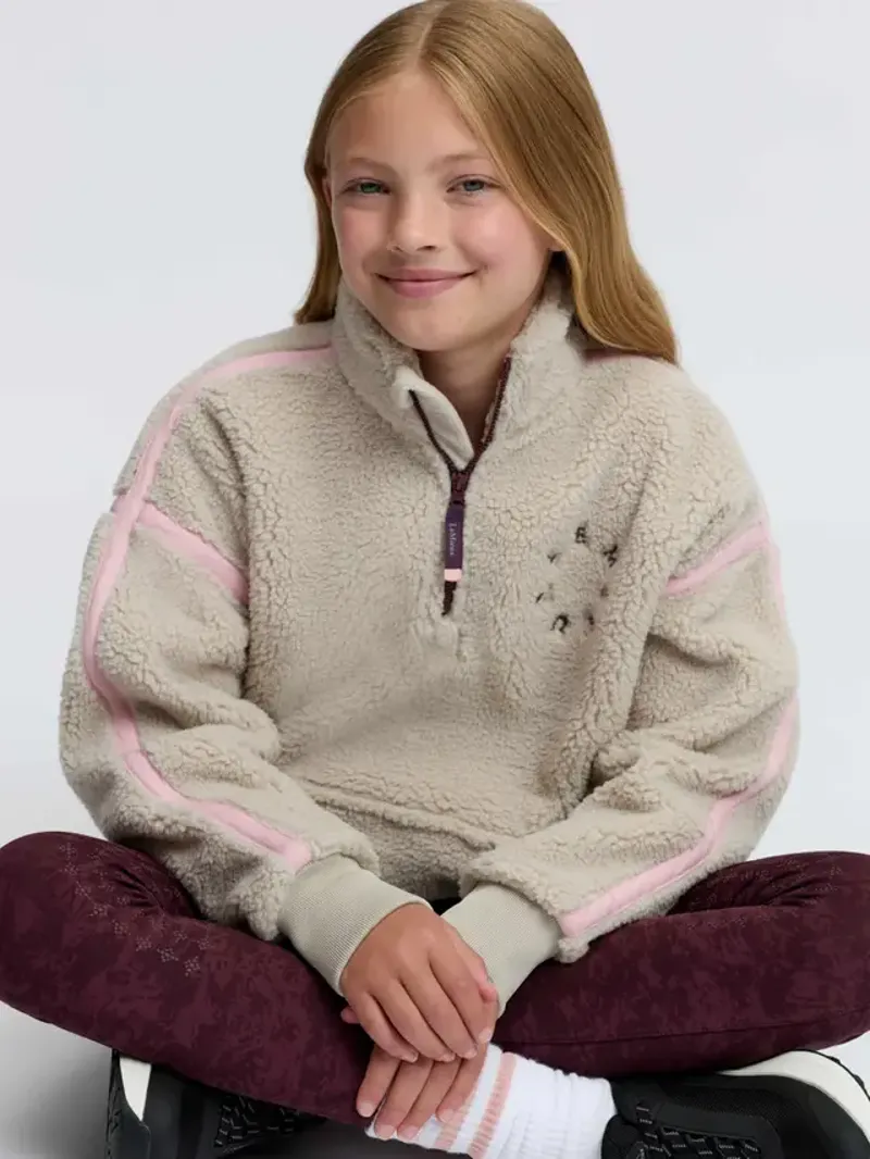 LeMieux Young Rider Jody Teddy Fleece - Stone-2