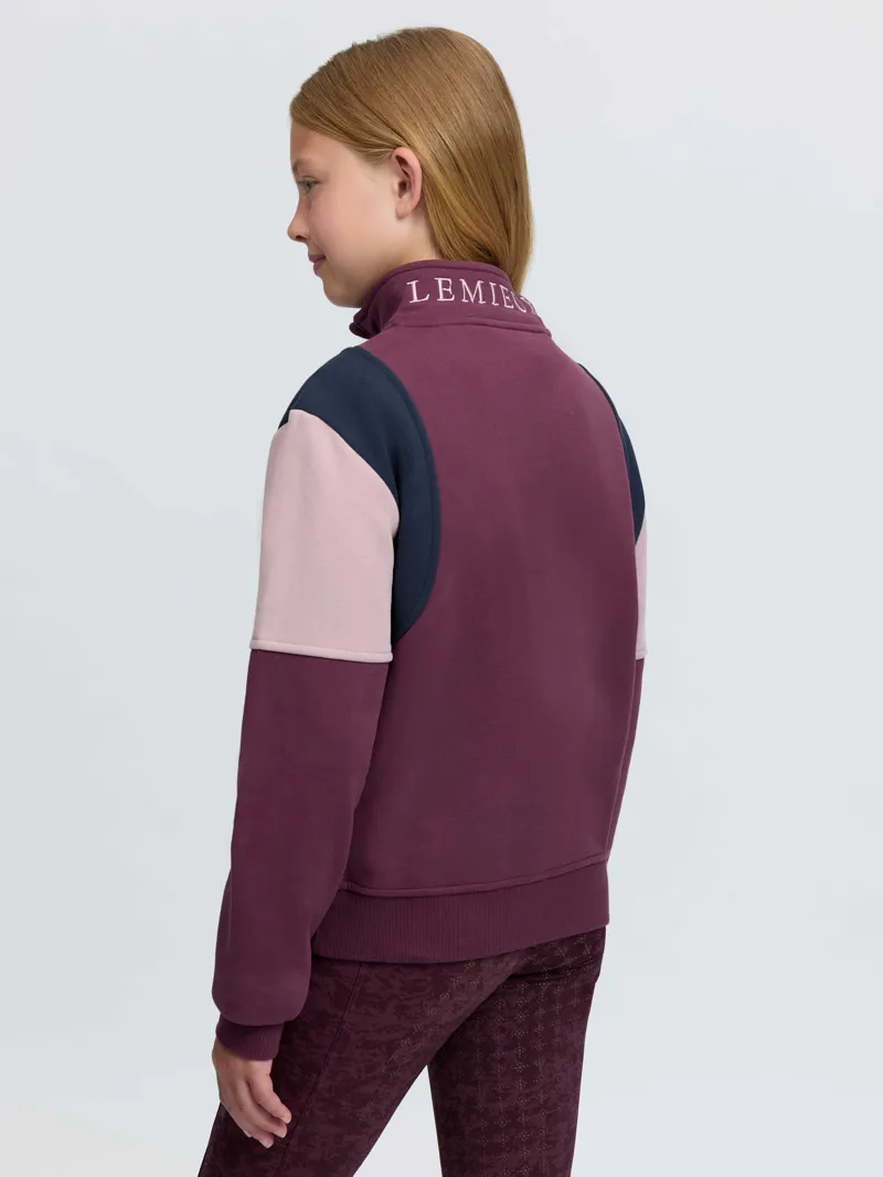 LeMieux Young Rider Viola Quarter Zip Sweat - Bramble-1