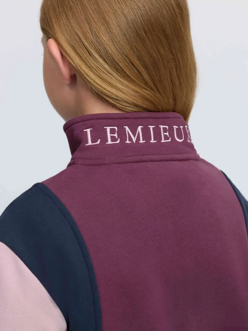LeMieux Young Rider Viola Quarter Zip Sweat - Bramble-4