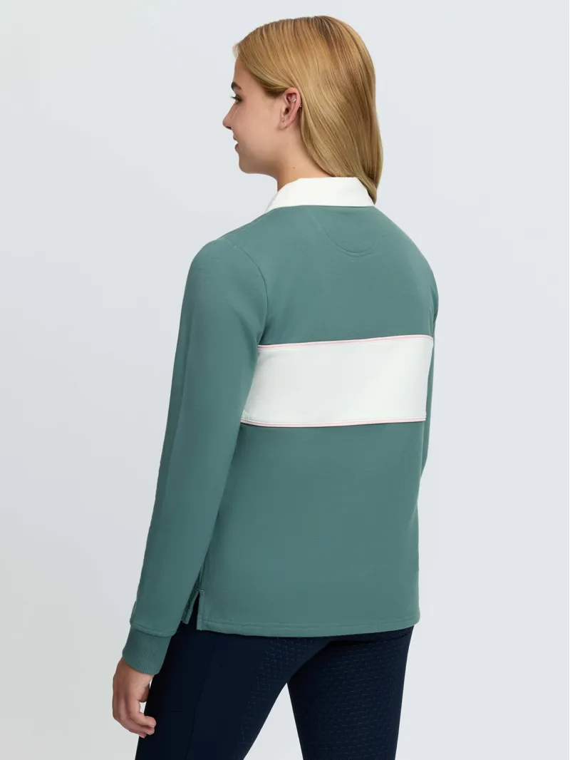 LeMieux Young Rider Riley Rugby Shirt - Aloe-2