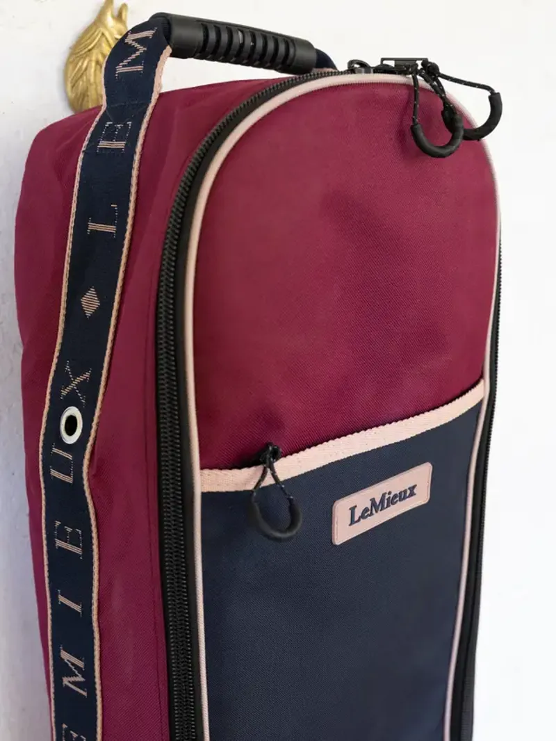 LeMieux Anatomical Bridle Bag - Blackberry-3