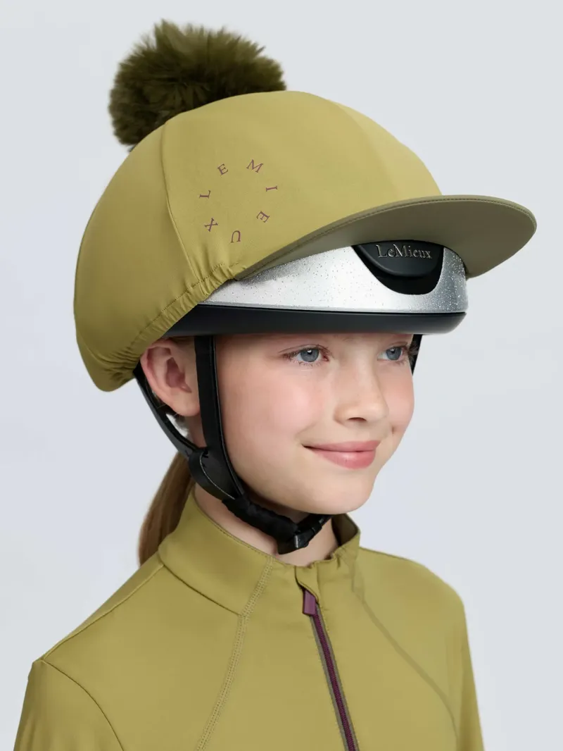 LeMieux Classique Pom Hat Silk - Gooseberry-3