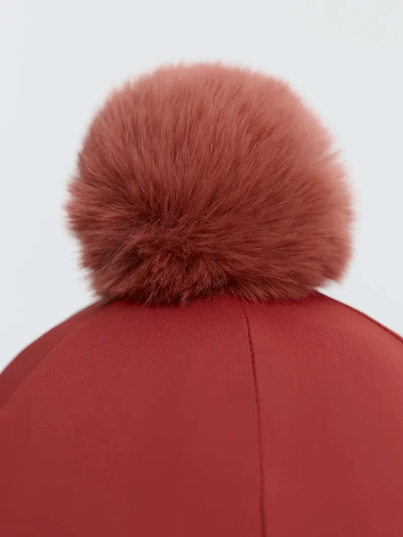 LeMieux Classique Pom Hat Silk - Russet-2