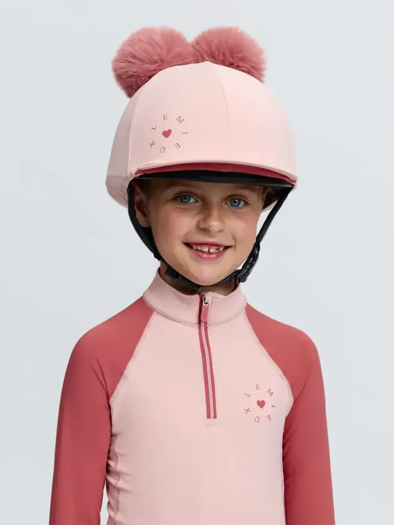 LeMieux Mini Double Pom Hat Silk - Petal