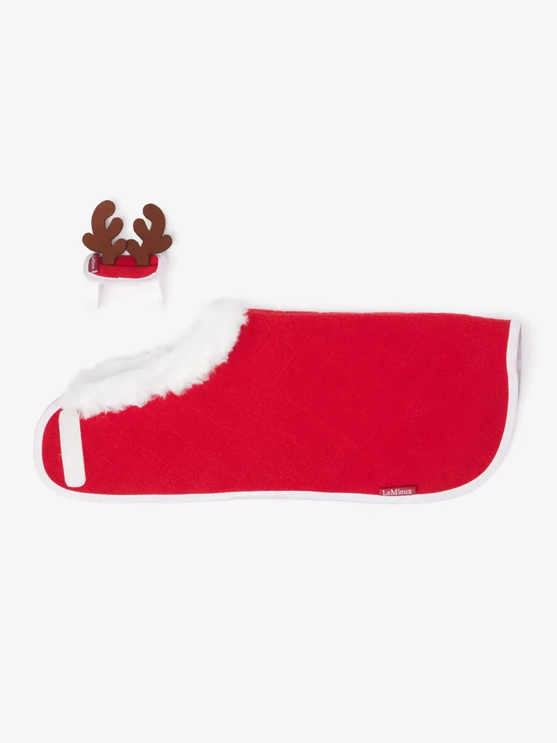 LeMieux Toy Pony Christmas Rug Set - Red-1