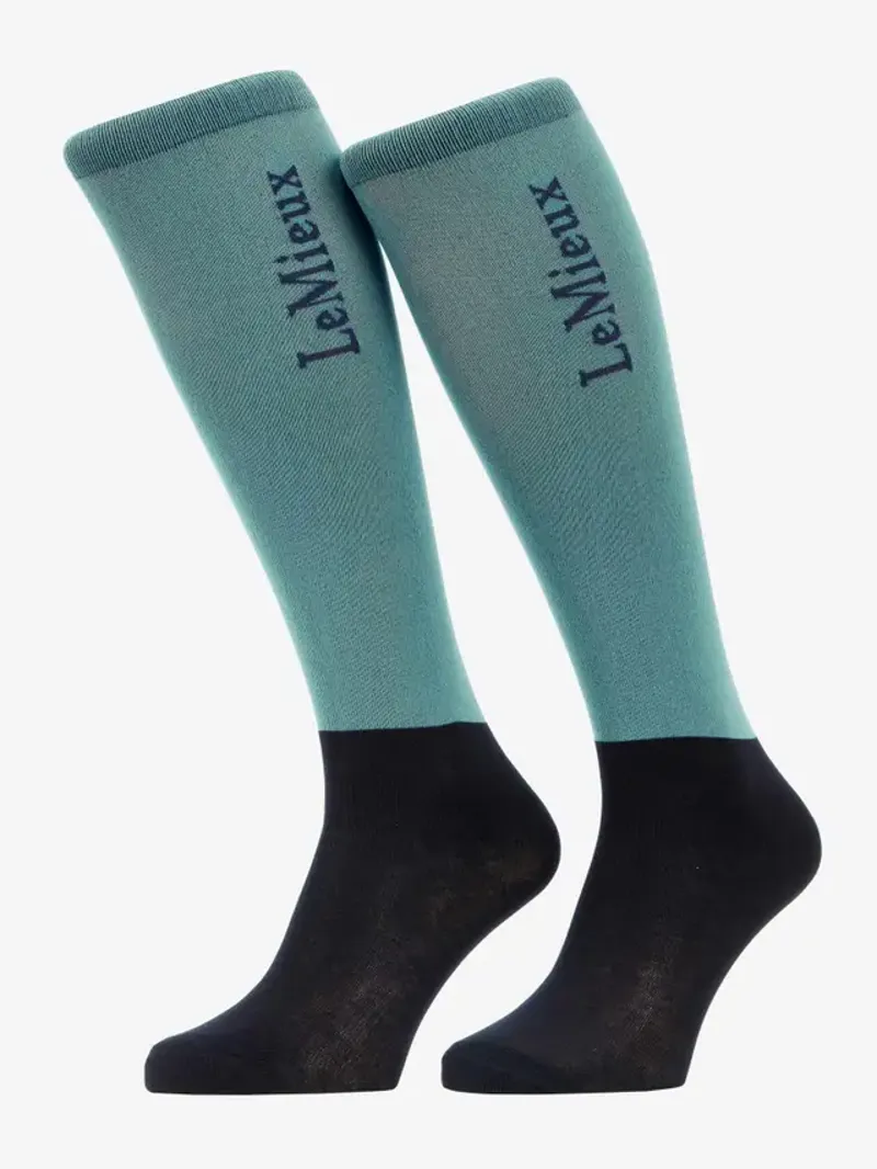 LeMieux Competition Socks 2 Pack - Aloe Medium