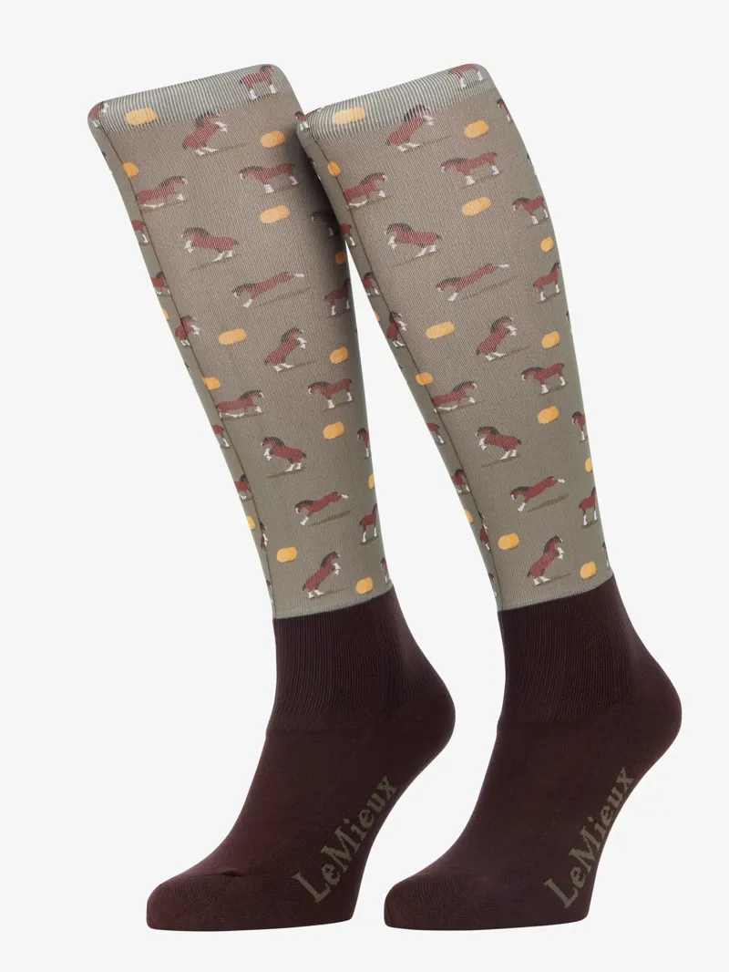 LeMieux Footsie Socks - Clydesdale/Willow Medium