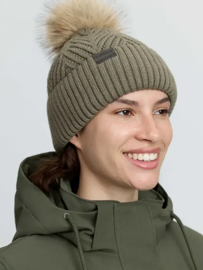 LeMieux Clara Knit Beanie - Willow Green-2