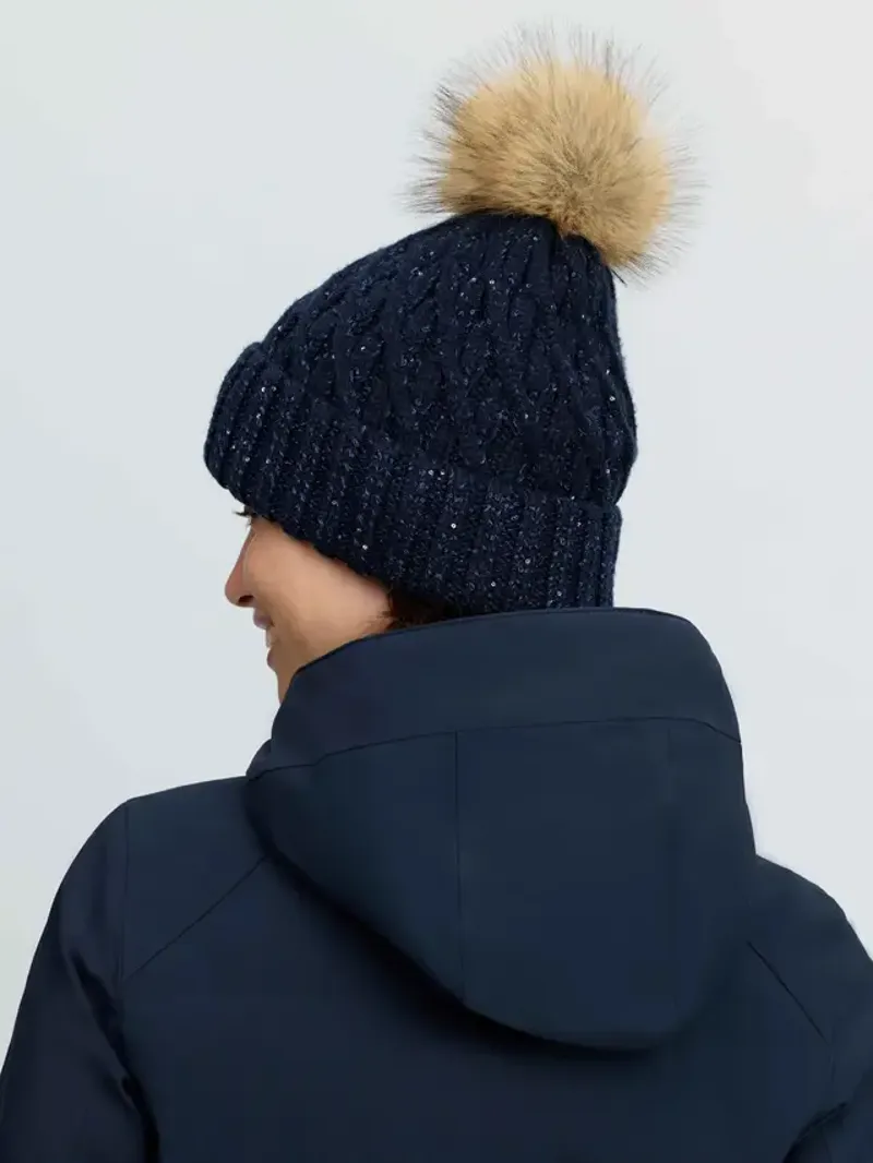 LeMieux Bernie Sequin Beanie - Navy-1
